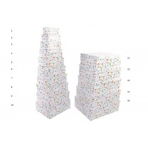 Caja cartón rectangular papelería 32 x 24 x 12,75