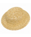 Sombrero canotier niño paja copa 5cm ala 5cm t.52 natural