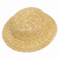 Sombrero canotier paja copa 8cm ala 6cm natural