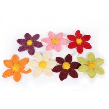 Alquiler flor margarita sisal d.15cm 7 colores surtidos