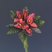 Pomito flor mini foam cala 0,8 x 1,2cm x 10 rojo +