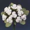 Pomito flor mini foam rosa x 10 blanco