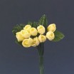 Pomito flor mini foam tulipán d.0,5cm x 10 amarillo