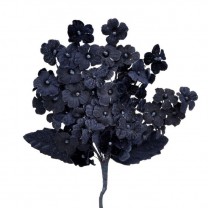Pomito flor mini tela terciopelo miosotis x 6 ramas azul marino