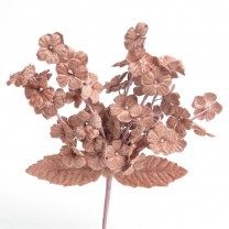 Pomito flor mini tela terciopelo miosotis x 6 ramas rosa nude