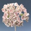 Pomito flor mini papel miosotis rosa  nude
