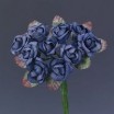 Pomito flor mini papel rosita d.1,8cm x 10 azul