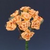 Pomito flor mini papel rosita d.1,8cm x 10 salmón