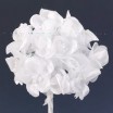 Pomito flor mini tela flor perla d.1,5cm x 12 blanca