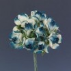 Pomito flor mini tela flor d.2cm x 12 azul