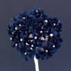 Pomito flor mini tela margarita d.1,3cm x 36 azul