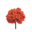 Pomito flor mini tela pitiminí d.2cm x 24 naranja
