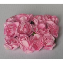 Pomito flor mini papel rosa 1,5cm x 12 rosa