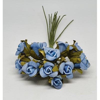 Pomito flor mini foam rosita stam d.1,6 cm x 12 azul cielo