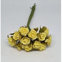 Pomito flor mini foam rosita stam d.1,6cm x 12 amarilla