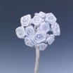 Pomito flor mini tela rosita raso d.1,2cm x 12  azul cielo
