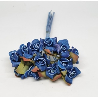 Pomito flor mini foam rosa shang d.2 cm x 12 azul
