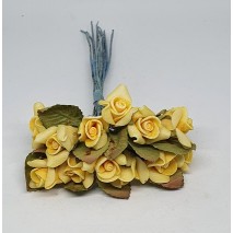 Pomito flor mini foam rosa shang x 12 amarilla