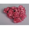 Pomito flor mini papel zinnia 3,5cm x 12 rosa