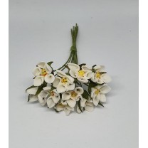 Pomito flor mini foam margarita d.2,1cm x 10 marfil