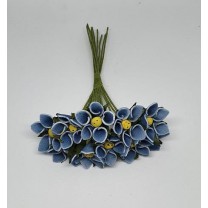 Pomito flor mini foam margarita d.2,1cm x 10 azul