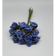 Pomito flor mini foam rosa d.2cm x 12 azul