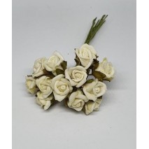 Pomito flor mini foam rosa d.2cm x 12 blanca