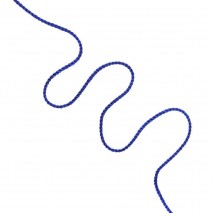 Metro cinta cordón rayón 6 mm azul