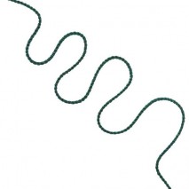 Rollo cinta cordón rayón 6 mm verde oscuro