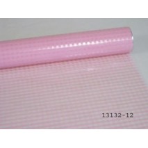 Rollo papel celofán 70 cm x 50 m cuadritos rosa
