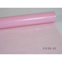 Rollo papel celofán 70cm x 50 m cuadritos rosa