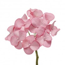Pomito flor mini papel hortensia 2,5cm x 12 rosa empolvado
