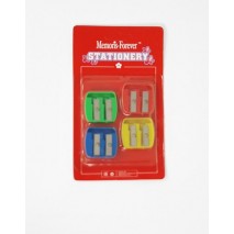 Regalo blíster 4 sacapuntas plástico