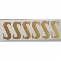 Letra adhesiva s (10) x 25 tiras