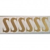 Letra adhesiva s (10) x 25 tiras