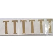Letra adhesiva t (10) x 25 tiras