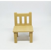 Silla plástico beige  6,5 x 4,5 x 3,5cm