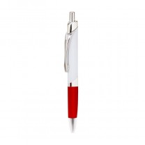 Bolígrafo personalizable blanco/rojo