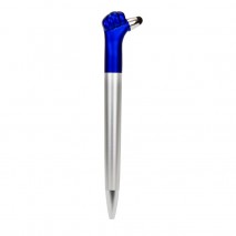 Regalo bolígrafo/puntero personalizable plata/azul