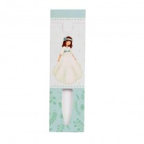 Envase funda bolígrafo 4 x 13,8cm niña verde