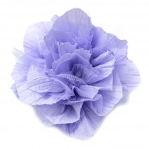 Flor organza y tul 14cm lila