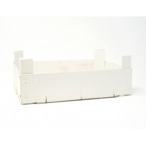 Alquiler caja madera 29 x 19 x 7 cm blanca