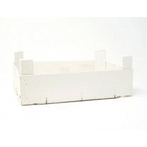 Alquiler caja madera 29 x 19 x 7cm blanca