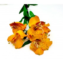 Alstroemeria artificial x 5 flores naranja