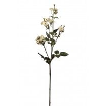 Rosa pitiminí artificial x 3 x 26 f blanco 73cm