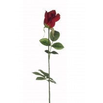 Rosa capullo artificial d.3 cm x 67 cm rojo