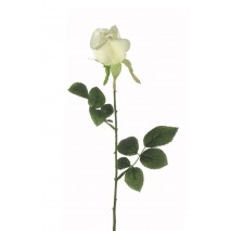 Rosa capullo artificial d.3 cm x 67 cm marfil