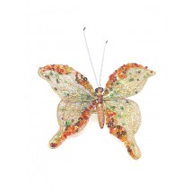 Detalle navideño mariposa 12,5 cm cobre