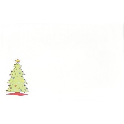 Tarjeta regalo navidad abeto 9 x 6cm
