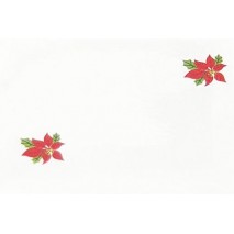 Lote 50 tarjeta regalo navidad 2 flor poinsetias 6x 9 cm 